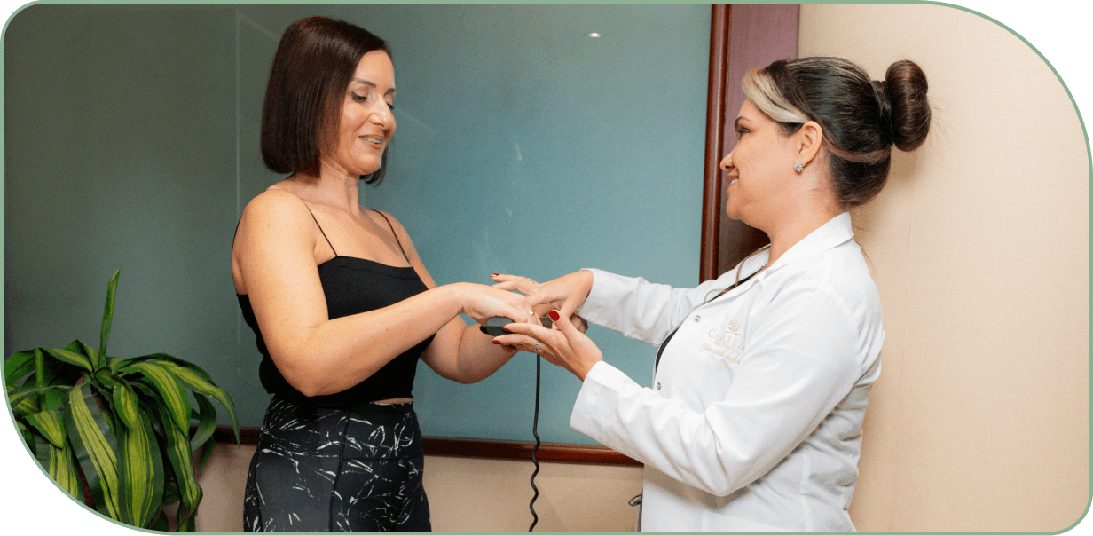 non-surgical treatment with minimal downtime evidence illustration