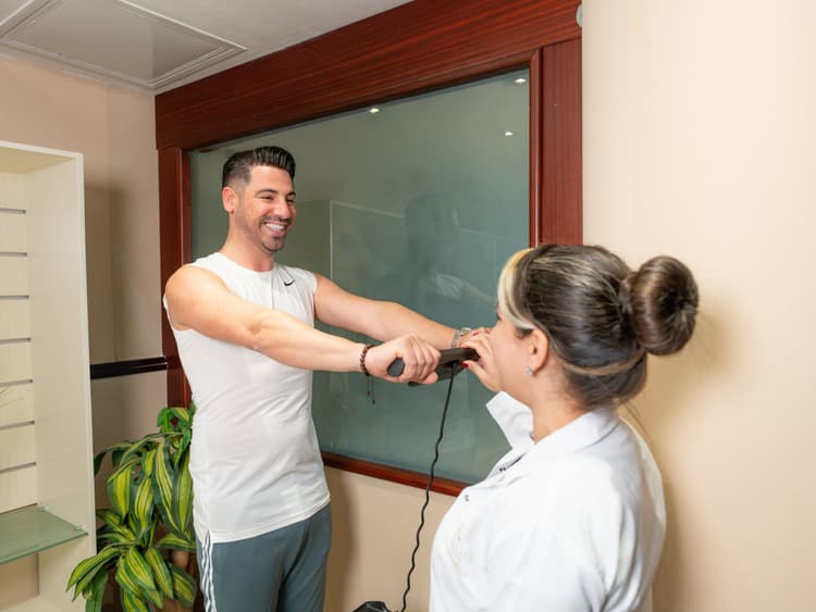 Woman at Carisma Slimming in Malta during a structured medical weight loss session