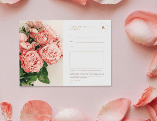 Valentine's Day gift card occasion at Carisma Slimming Malta